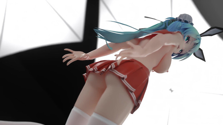 MikuMotion: [mmd] Čokoládová krémová Jk; Sexy uniforma studentky; Ultra krátká sukně; Bílé...