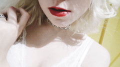 Taya Lite: Blonde teen bites and licks her sweet lips