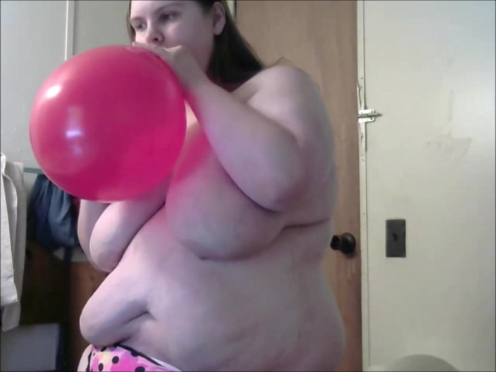 Fat Goddes: Pelacur jalang ditampar di wajah dengan balon popping