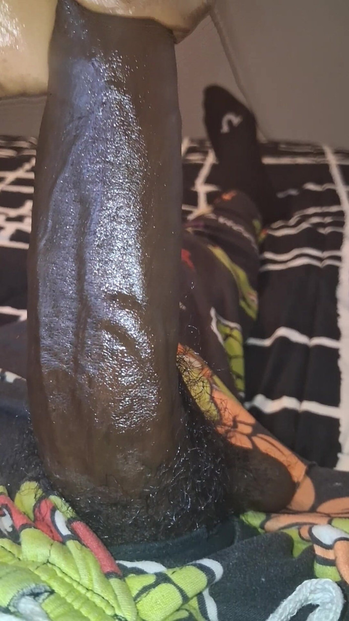 Chocolate Meat Stick: Massive BBC Stroking