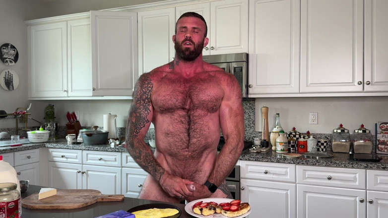 Huge Ajax: Sexy Chef cozinha com um Boner e Copos