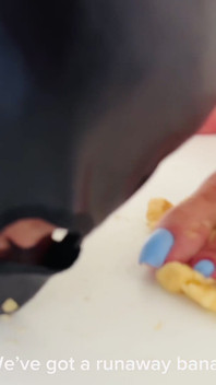 Banana Crush and Absolute Worship of My Feet, the Mixture of Sweaty Feet and the Taste of Fruit