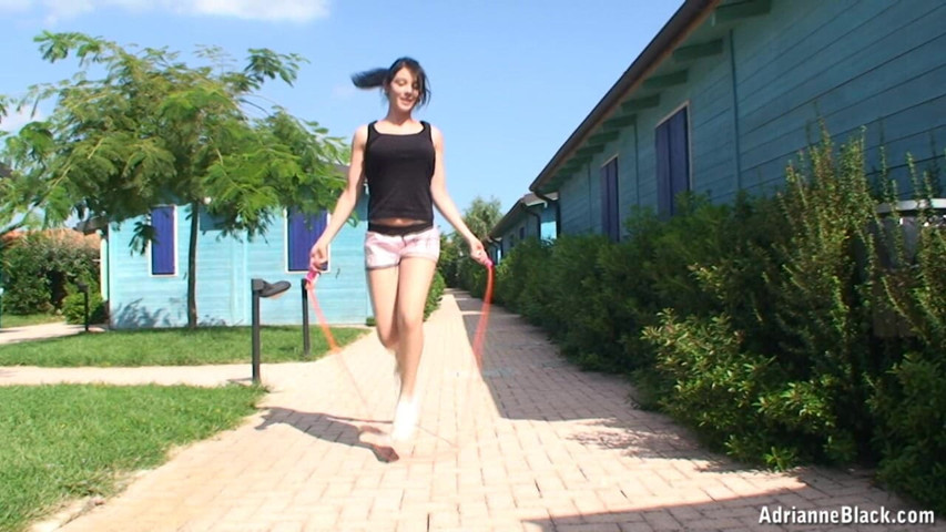 Rope Jumping with Adrianne Black (Only Big Melons)