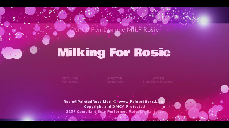 PaintedRose Taboo Femdom Fetish MILF: Engorged: Memerah susu untuk Rosie