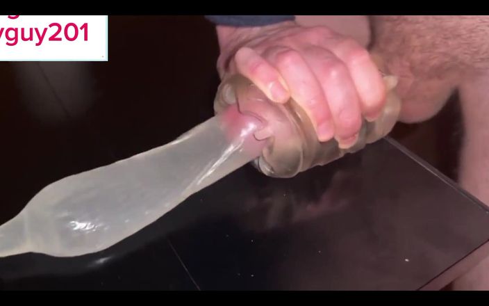 Bigbadfriendlyguy: Guy Moaning While Fucking Fleshlight with Dirty Talk Until Huge...