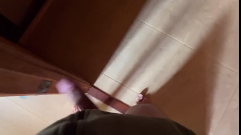 Andcristiann: Horny Guy with Glasses Shows You His Morning Erection and...