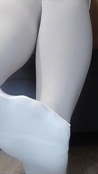 (78) Fetiche de nylon branco