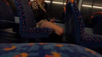 The Midnight Minx: Crossdresser cums on bus