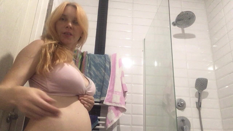 Risky Hairy Couple: Великий вагітний живіт і молочні цицьки 4k