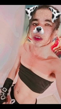 Masturbating