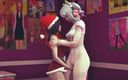 Waifu club 3D: प्रेमिका ने सप्ताहांत के लिए वेश्या को चूत के साथ खेलने के लिए बुलाया