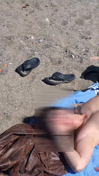 Beach Topless Sunbathing