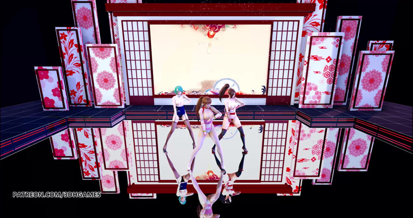 3D-Hentai Games: GigaReolEVO - striptiz uzależnień Mai Shiranui Tamaki Kasumi