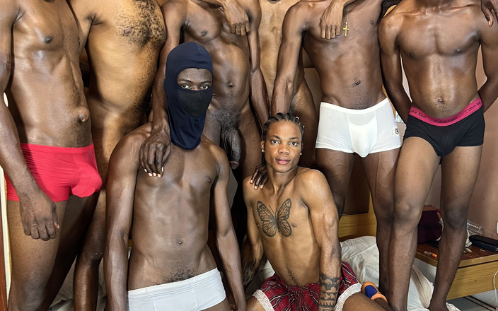 Baddestboyx: 2 jumelles vs 6 grosses bites noires, les mecs nigérians, partie 2