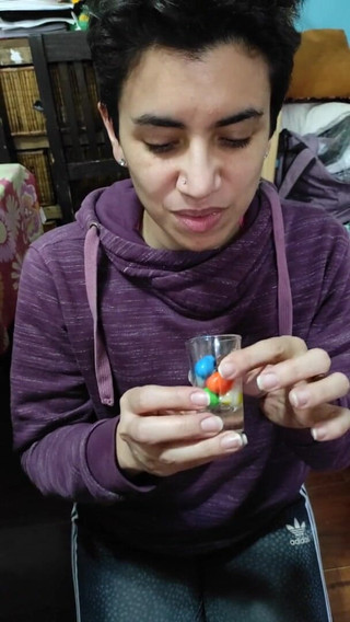 TheArtOfCum: Rychlovka! Vyvrcholení na jídlo - POV kouření a stříkání na M &ms!