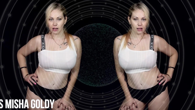 Goddess Misha Goldy: Binge, jerk and get totally dumb for me!
