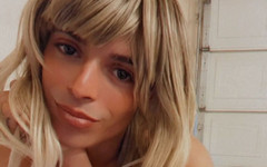 Angel Rios: Angel Rios Posing in Metal Chasity Cage and Being Cute