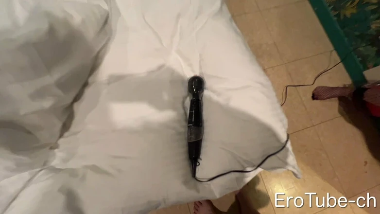 erotube-ch: Uncensored Japanese Beauty Masochist Slave Training Blindfolded Muzzle Net Tights...