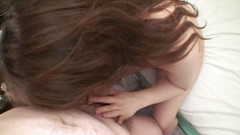 Asiatiques: Japonská děvka dostane její chlupatou kundičku creampie v pov akci