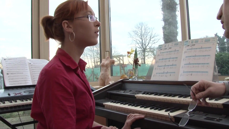 CBD Media: Nerdy teen with perfect pussy gets fucked by her piano...