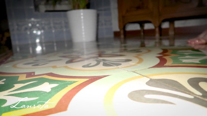 Lanreta: Pulling down jeans, hot piss on the floor