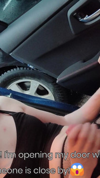 Super Risky Blindfolded From Car and Cumshot