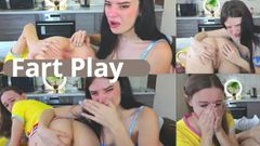 MargoAlisa: Margot让alice不要闻她的屁股，但她无法停止