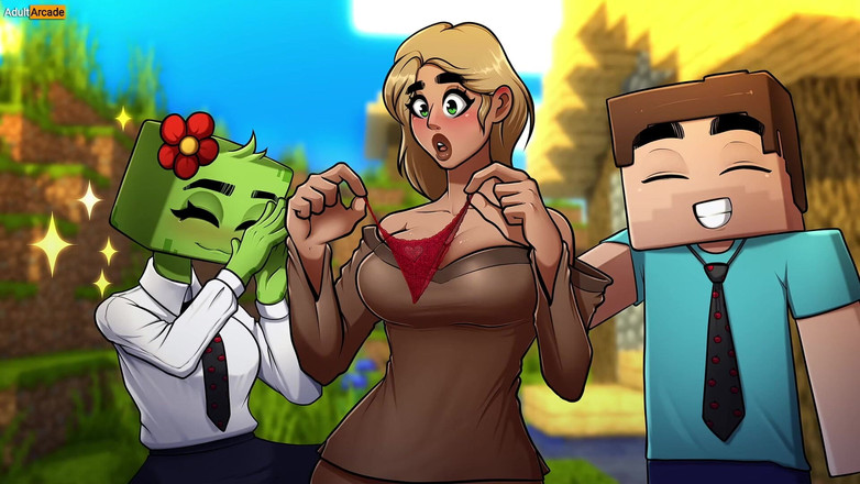 LewdArcade: Hornycraft Gallery Sexszenen-Sammlung [teil 03] Minecraft-parodie Porno-Spiel