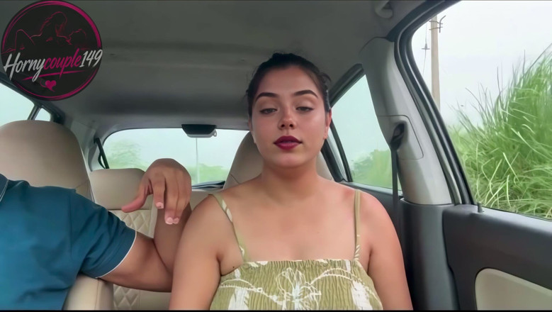 Hornycouple149: Prima dată când îmi suge pula în mașină, sex în public cu indiancă...