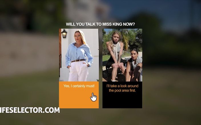 LifeSelector: Сексуальная блондинка Karina King сосет твой жесткий хуй в секс-сцене в видео от первого лица