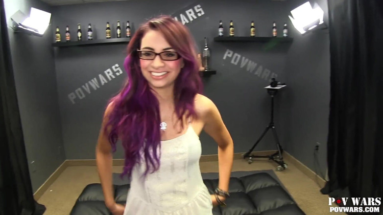 Aziani: Shy gamer slut Salena fucks five guys | Part 2