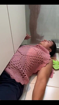 Trampling Foot Slave After Take Shower
