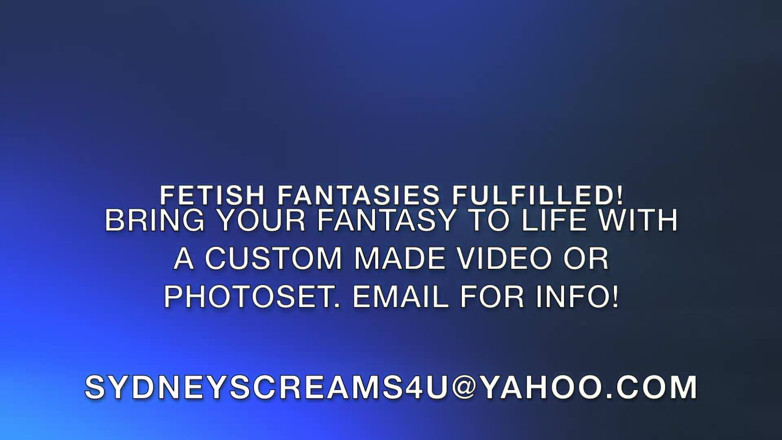 Sydney screams fetish: Oiled up Ass Worship