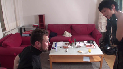 Femdom Austria: Slapping with gloves