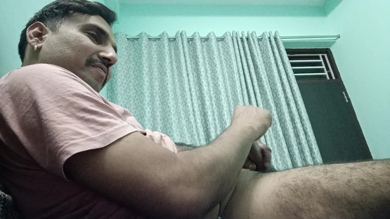 Rajasthani-old-lover: Indian uncle masturbation