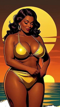 Bold Black Woman Animated to Tease