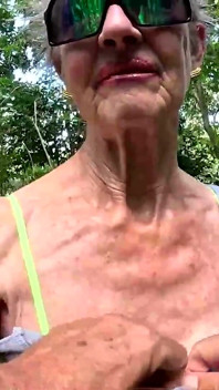 Two Senior Citizens Seeing if They Can Still Fuck Against a Tree
