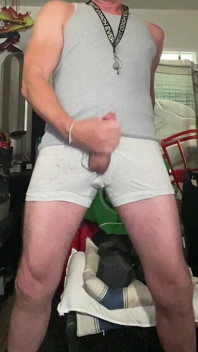 Jockdad87 Is Geil in Grijs Ondergoed
