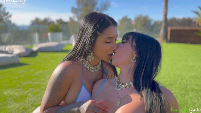 Aaliyah Yasin: 2 Horny Desi Babes Celebrate Eid Outdoors