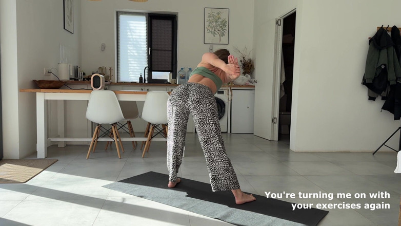 MyDeepLove: Hot Neighbor in Leggings Gets Fucked Hard