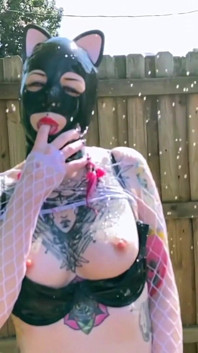 Watch Me Get Wet with a Cold Hose Because I'm a Bad Kitty