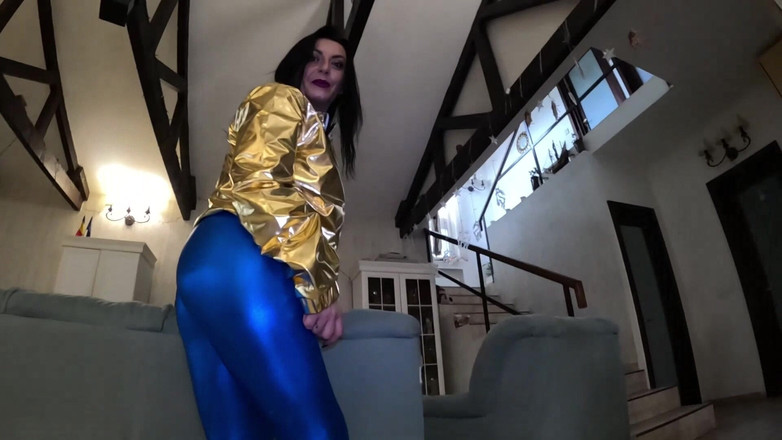 MILFy Calla: Shiny Cameltoe Tease, Hard Spanking, Deep Blowjobs &amp; Rough Doggy with...