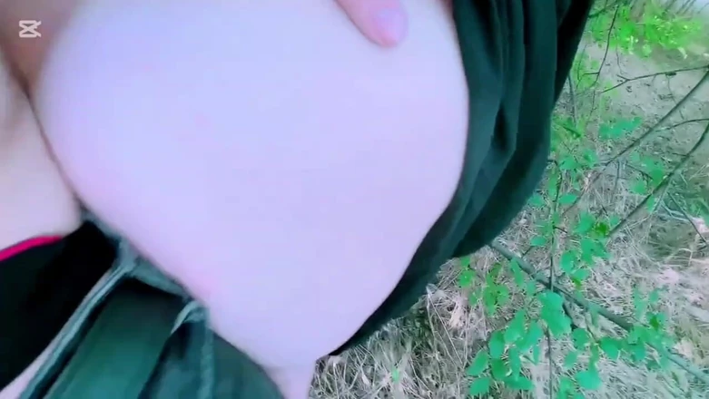 Nadia the big ass Moroccan: Veiled Arab Prostitute Has Sex in the Forest for Money