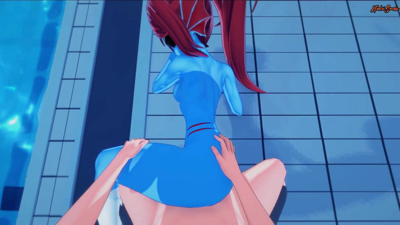 Hentai Smash: La sirena Undyne viene scopata pov in piscina, creampie - Undertale...