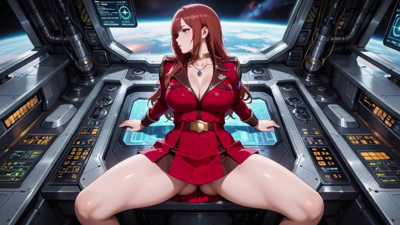 Tay Swift X: Red-haired Pilot Fantasy! From Sci-fi Cockpit to Private Bedroom, Red...