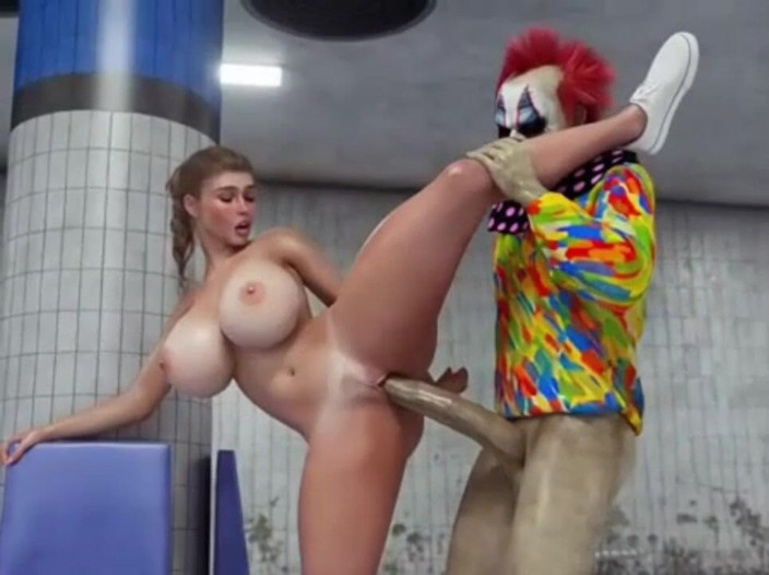 Sexxy anime: Clown Fucks Me in the Subway Station.
