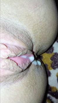 Milchiger creampie