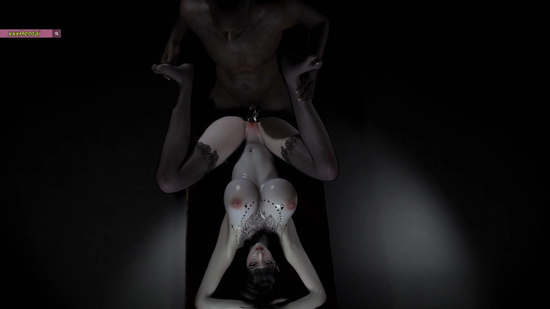 X Hentai: Bigboob Manželka jezdí na péru - 3D animace