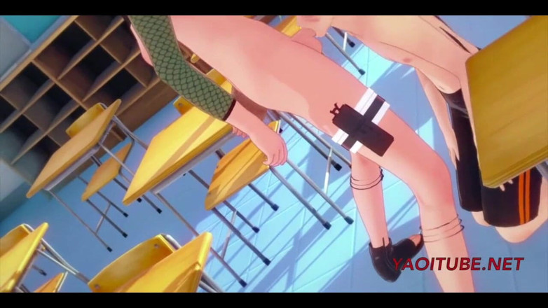 Yaoitube: Naruto Yaoi. Naruto, sasuke, kiba, ngocok kontol, nyepong kontol dan...