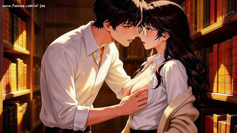 AI-JOE: Gap Moe lunettes une belle femme, la séance d’étude privée...